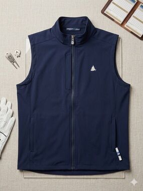 B.Draddy Golf Vest Navy Glen Arbor Golf Club